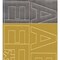 Creative Start Vinyl Self-Adhesive Metallic Letters and Numbers, 2", Helvetica Font, Gold and Silver Foil, 200 count